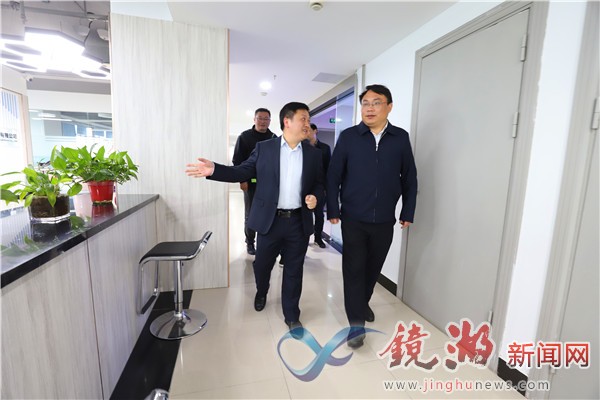 区委主要负责同志调研产业园及企业